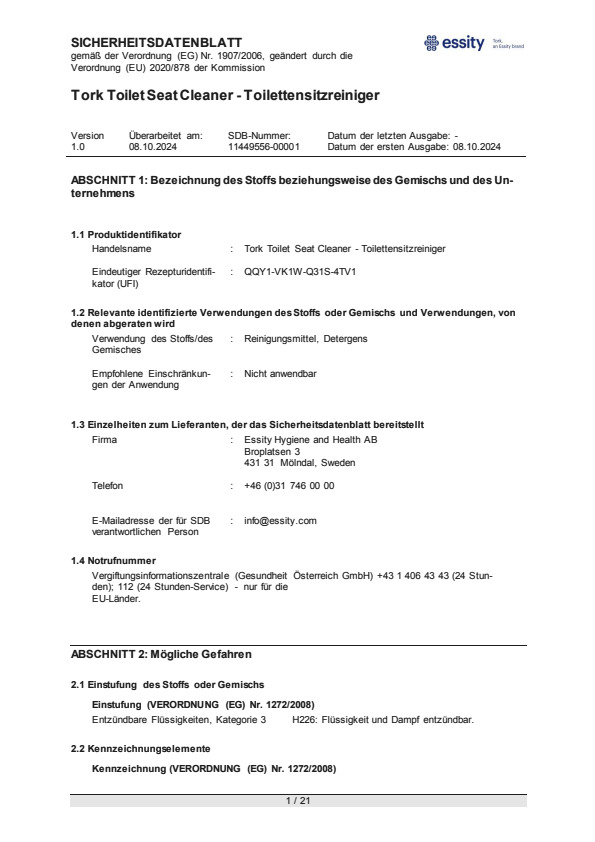 Safety Data Sheet