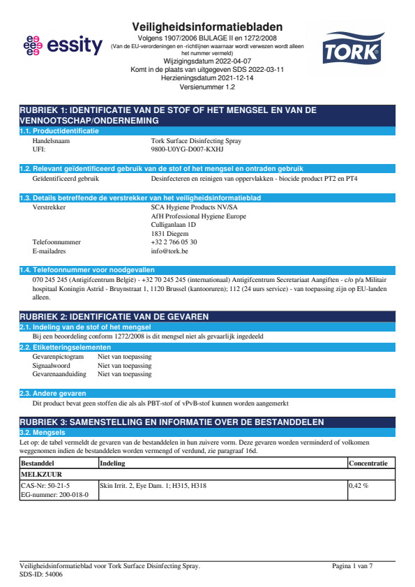 Safety Data Sheet