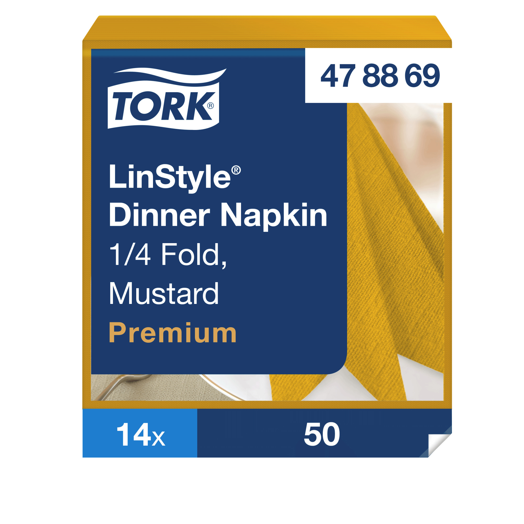Tork Premium Linstyle® серветки, гірчичний