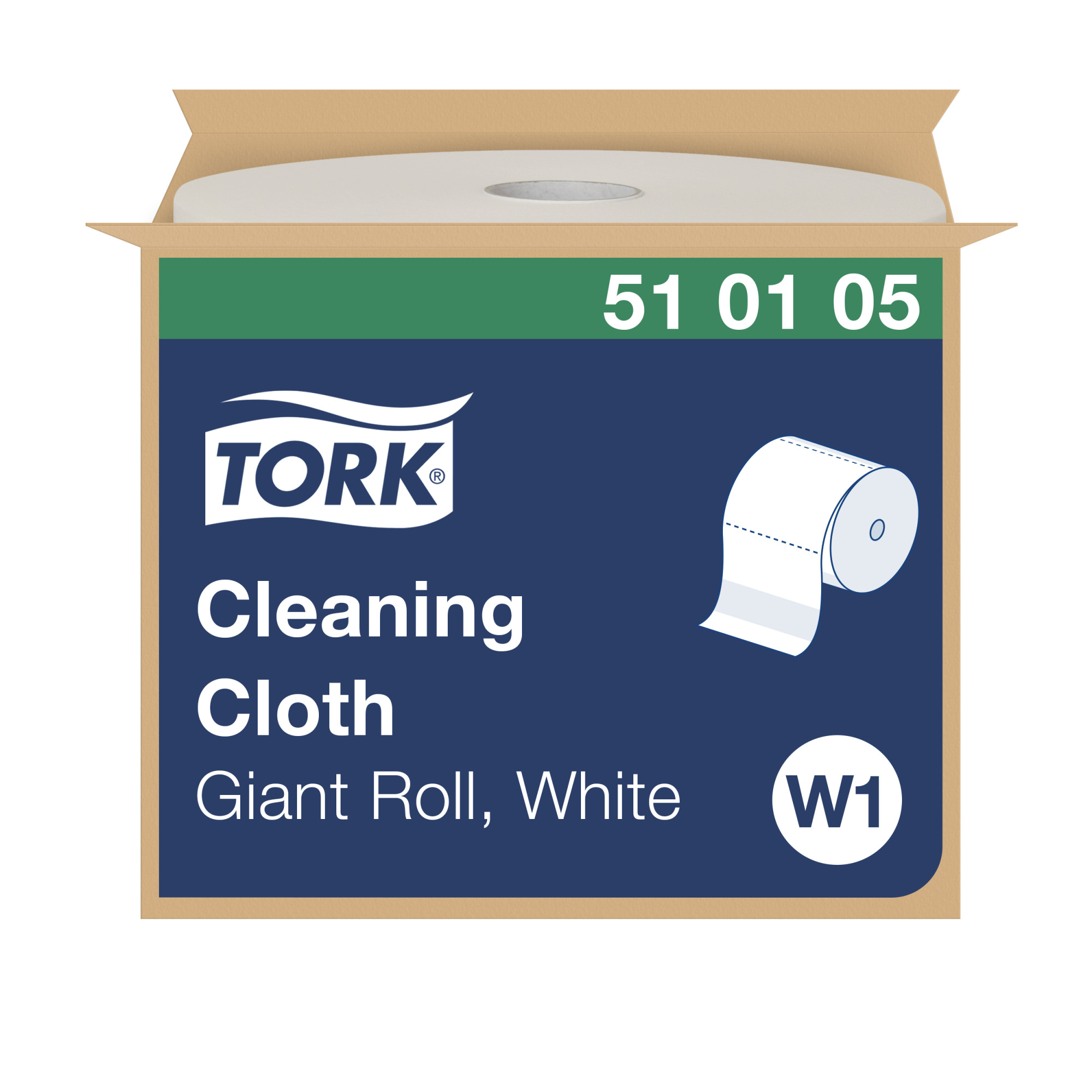 Tork Cleaning Cloth Giant Roll White W1