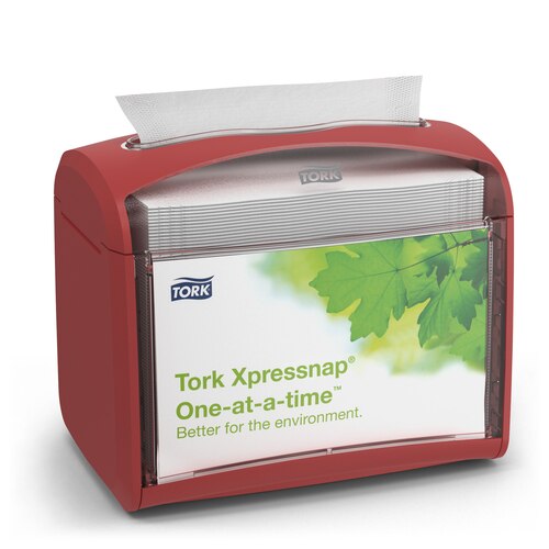 SCA Tissue 13TBS Tork® Brushed Steel Table Napkin Dispenser