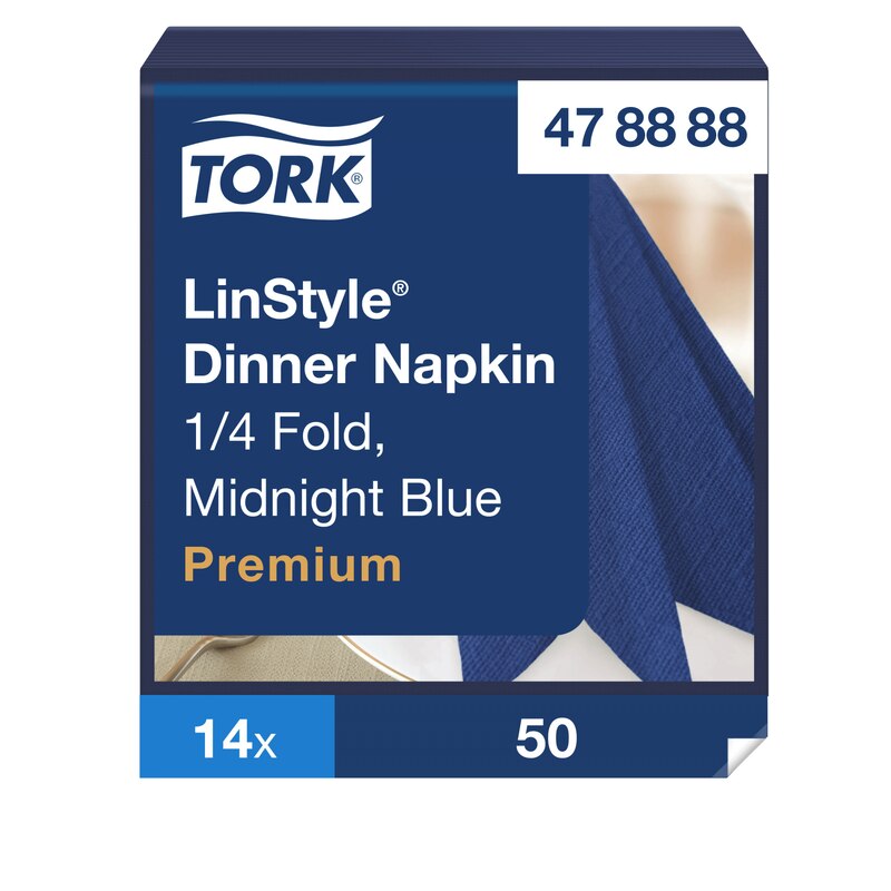 Tork Premium LinStyle® Dinnerservietten Mitternachtsblau
