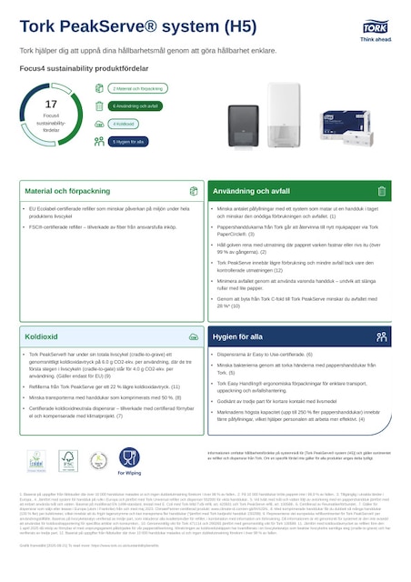 Hållbarhetsrelaterat produktblad