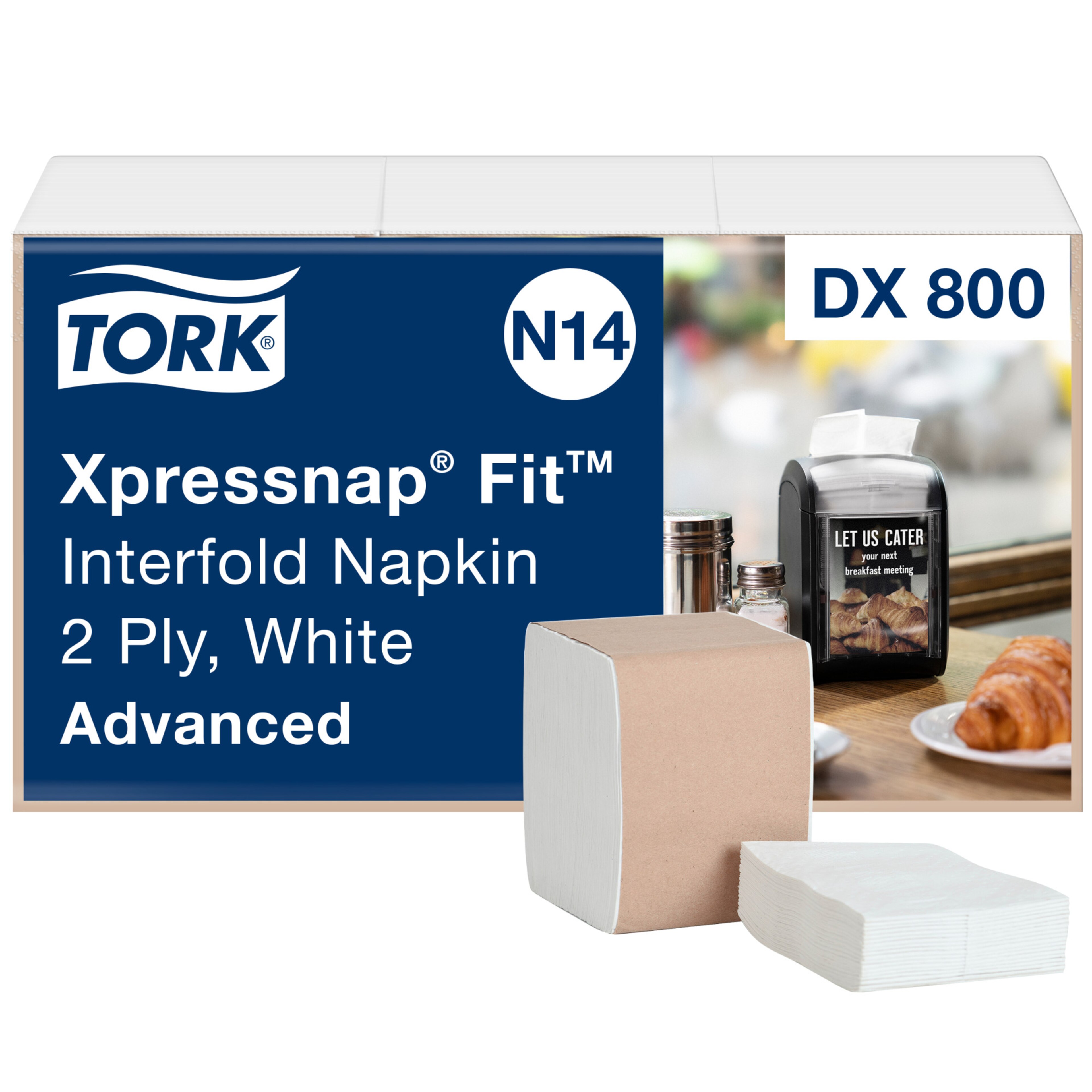 Tork Xpressnap Fit® White Dispenser Napkin N14