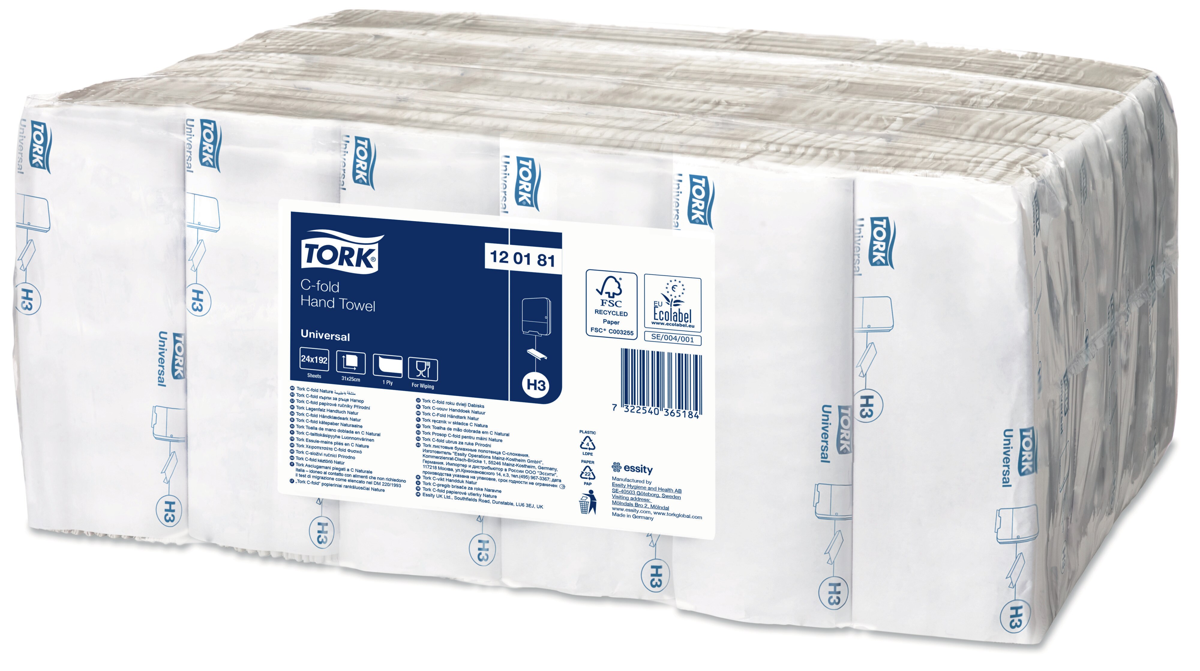 Tork Cfold Hand Towel 120181 Hand towels Tork TN