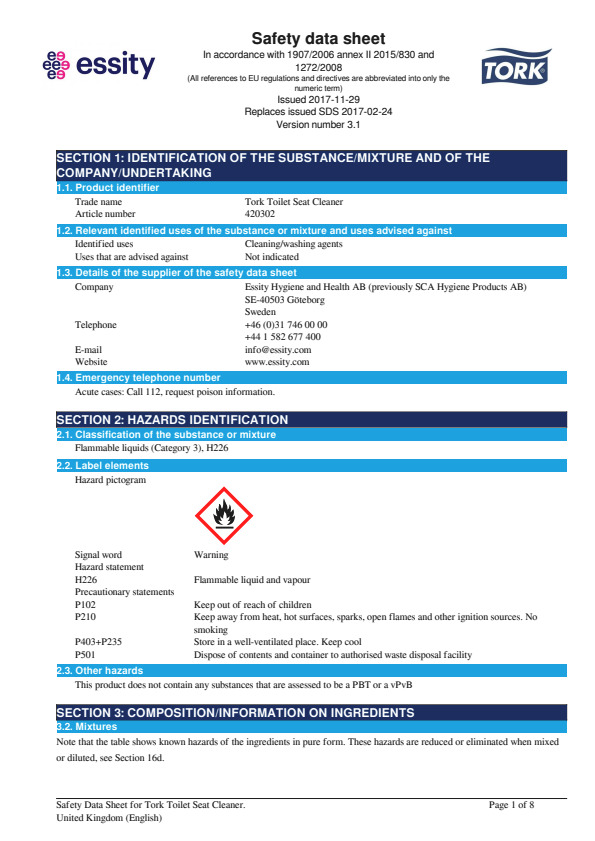 Safety Data Sheet
