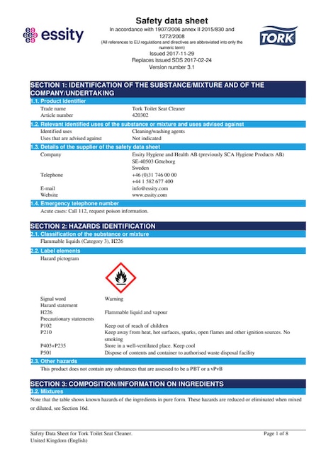 Safety Data Sheet