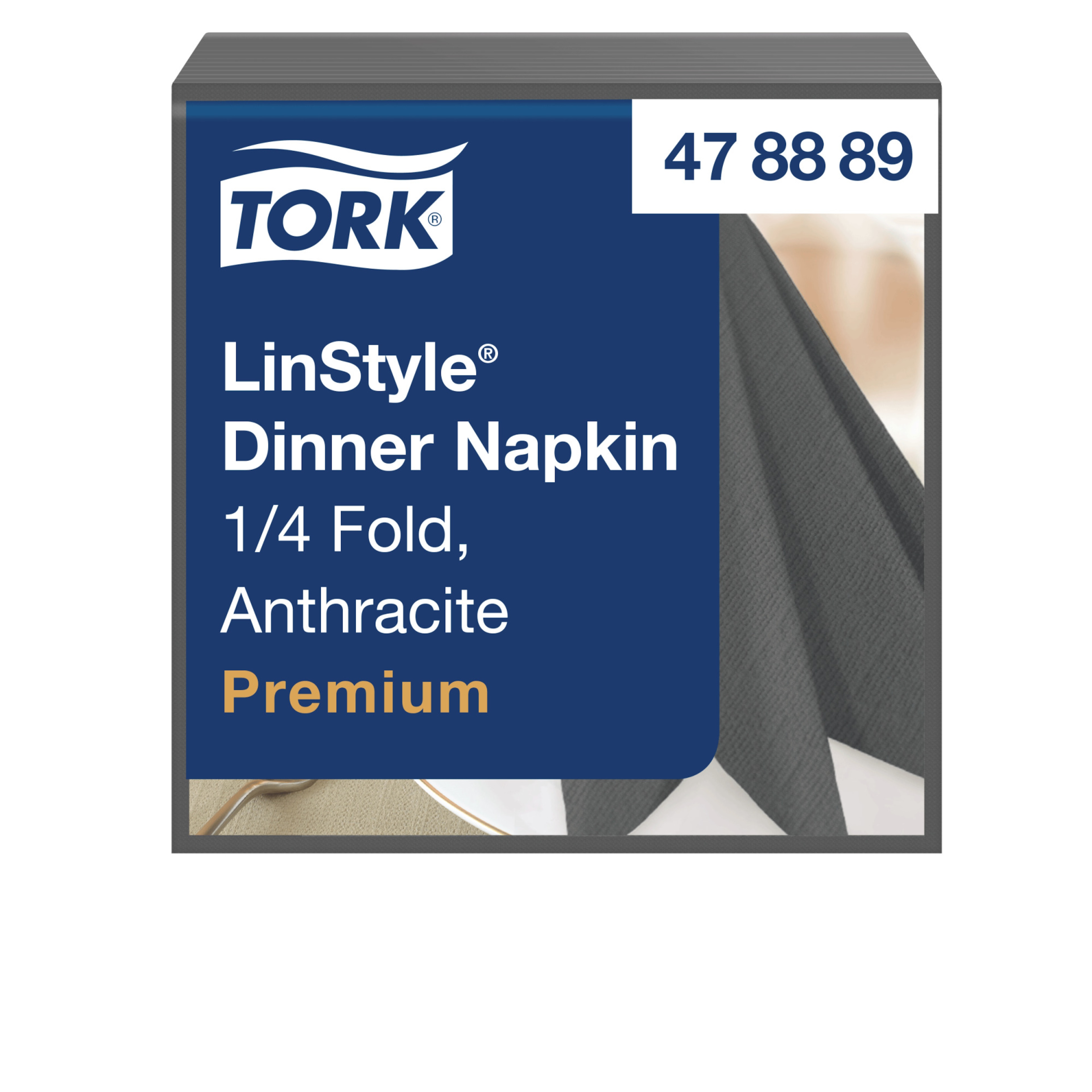 Tork LinStyle® Anthracite Dinner Napkin