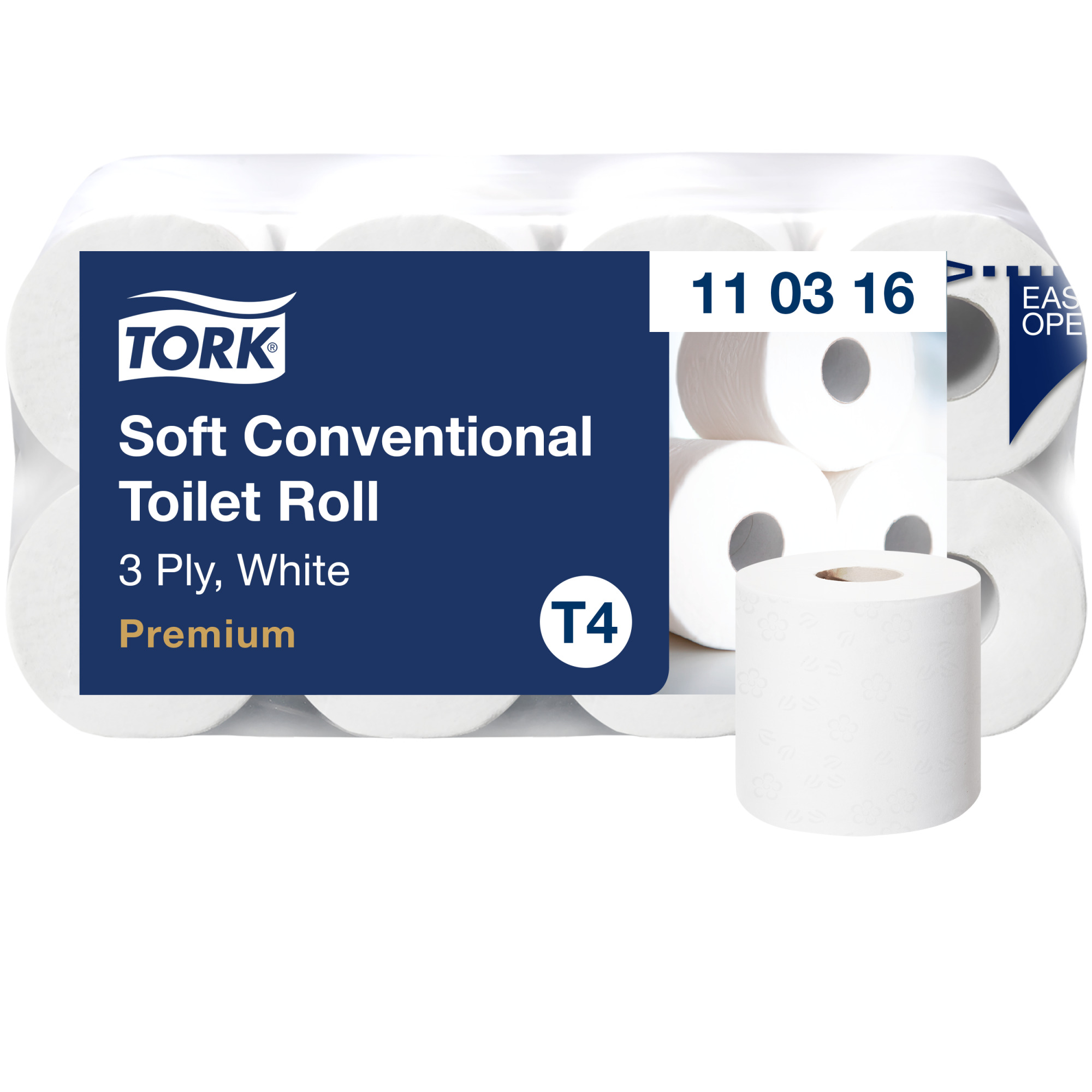 Tork Zacht Traditioneel Toiletpapier Wit T4
