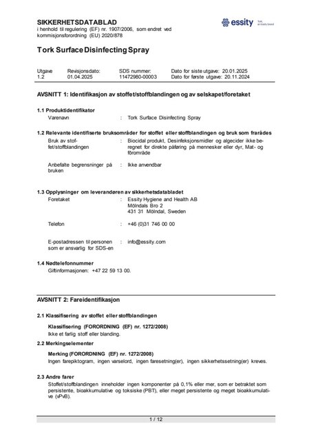 Safety Data Sheet