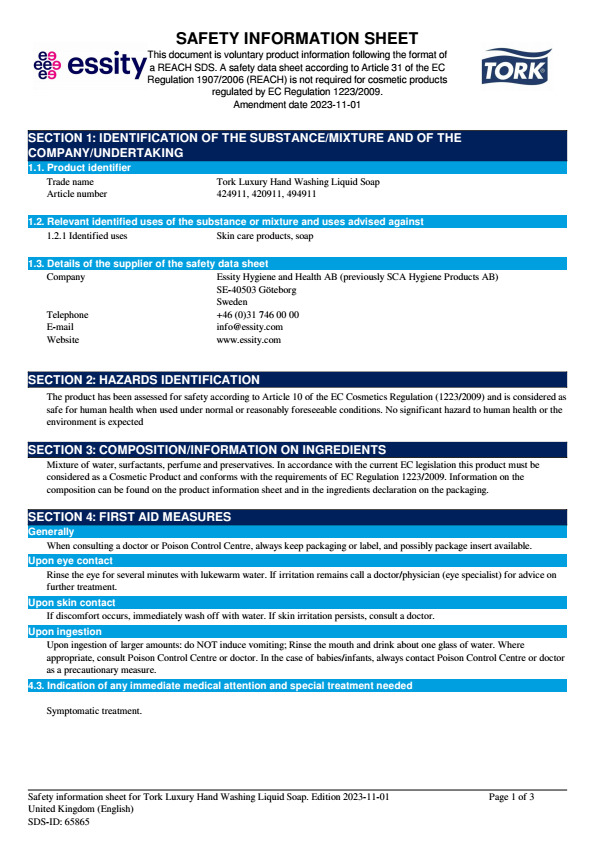 Safety Data Sheet
