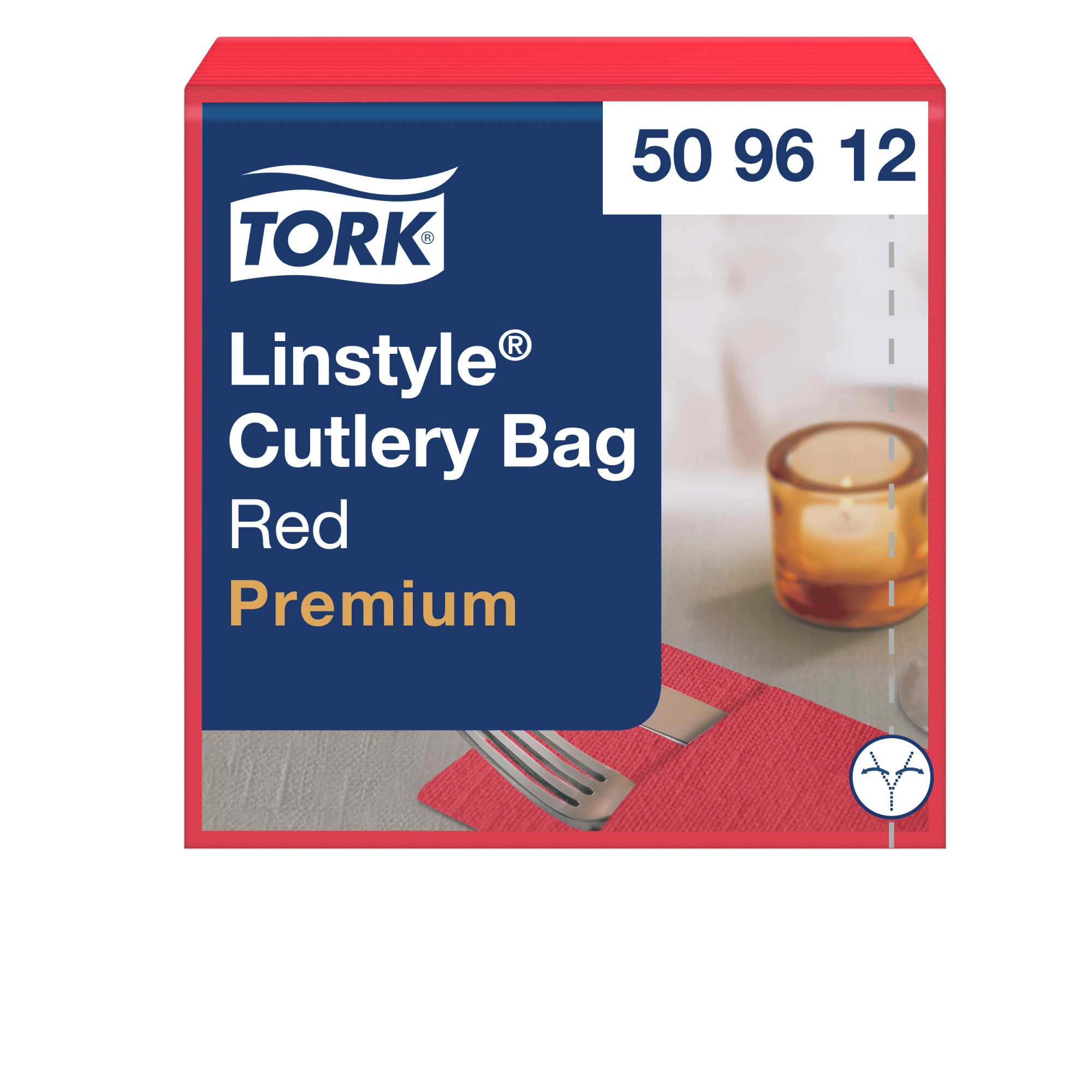 Tork Premium Linstyle® конверти для столового приладдя, червоний