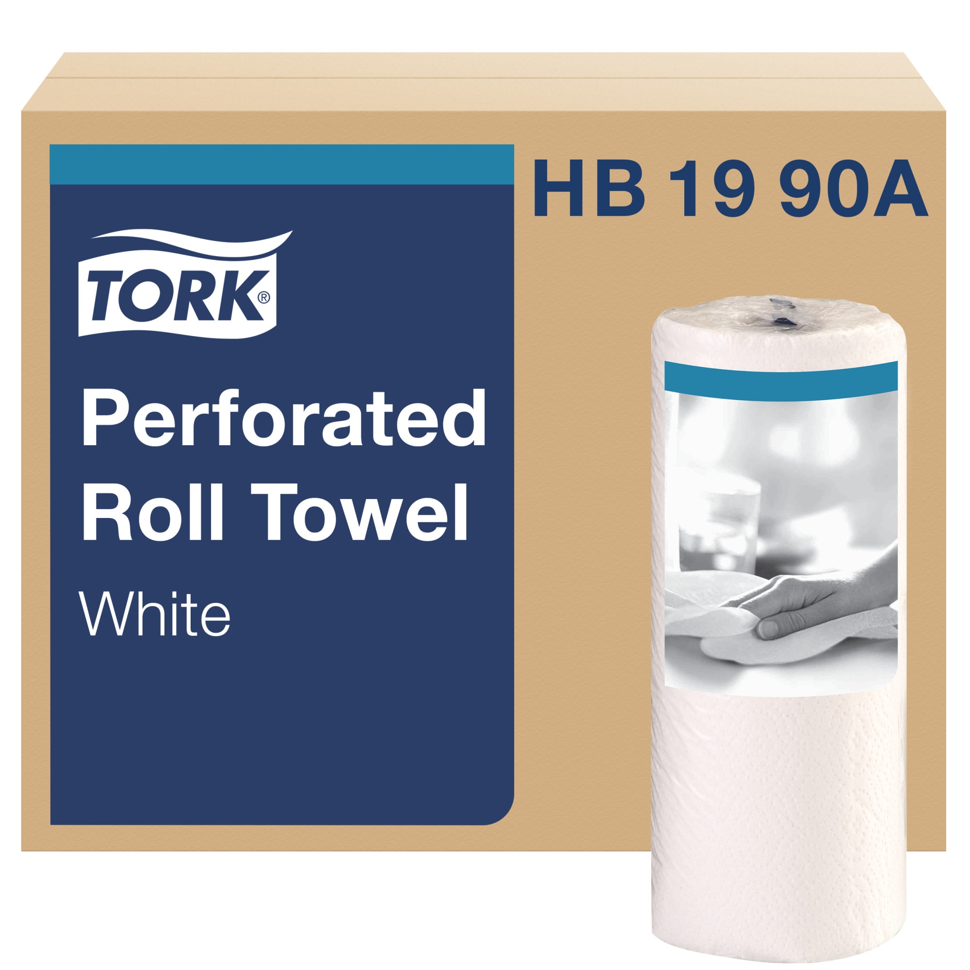 Amazon.com: Tork HB1990A Perforated Paper Roll Towel, 2-Ply