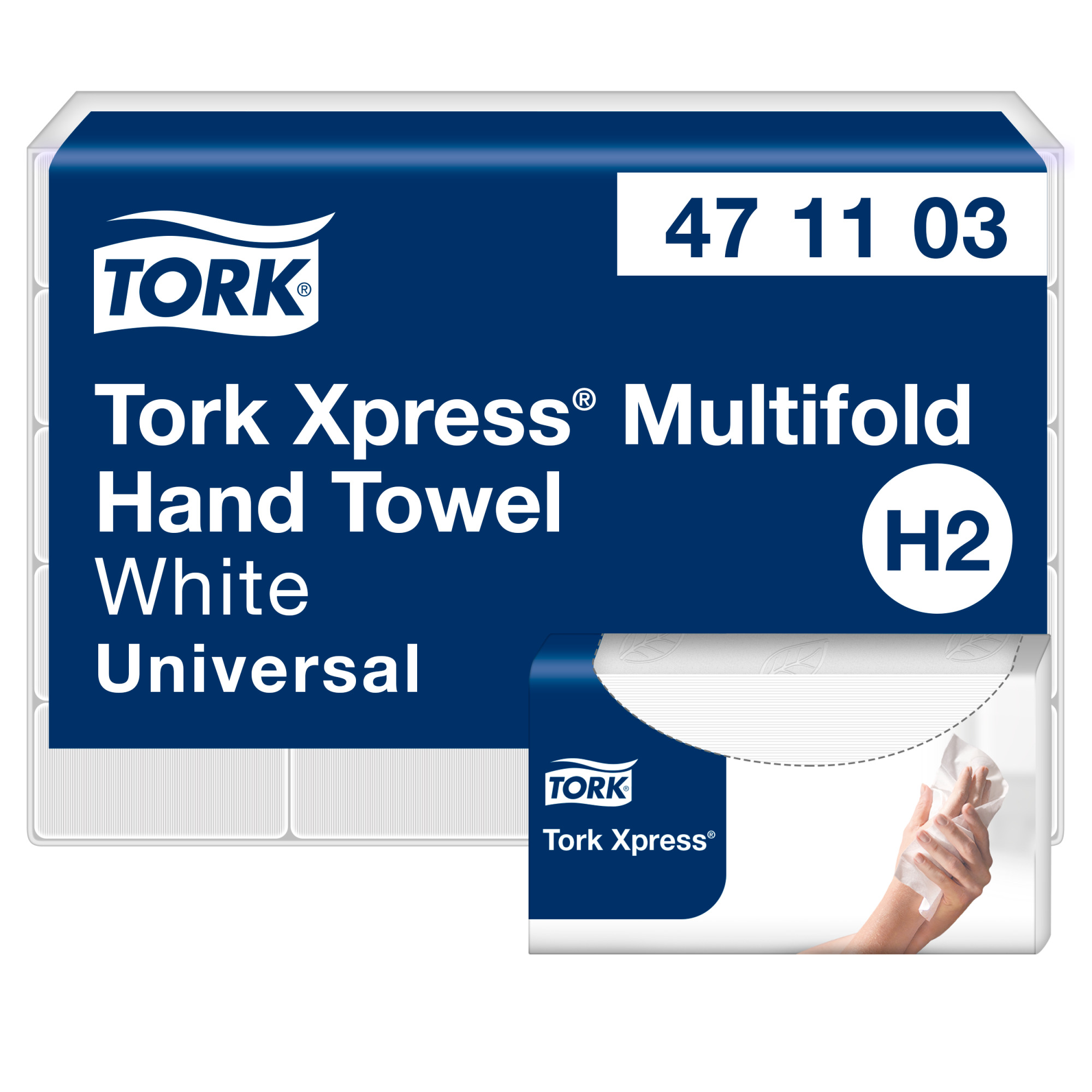 Tork Xpress® Multifold Hand Towels Natural White H2