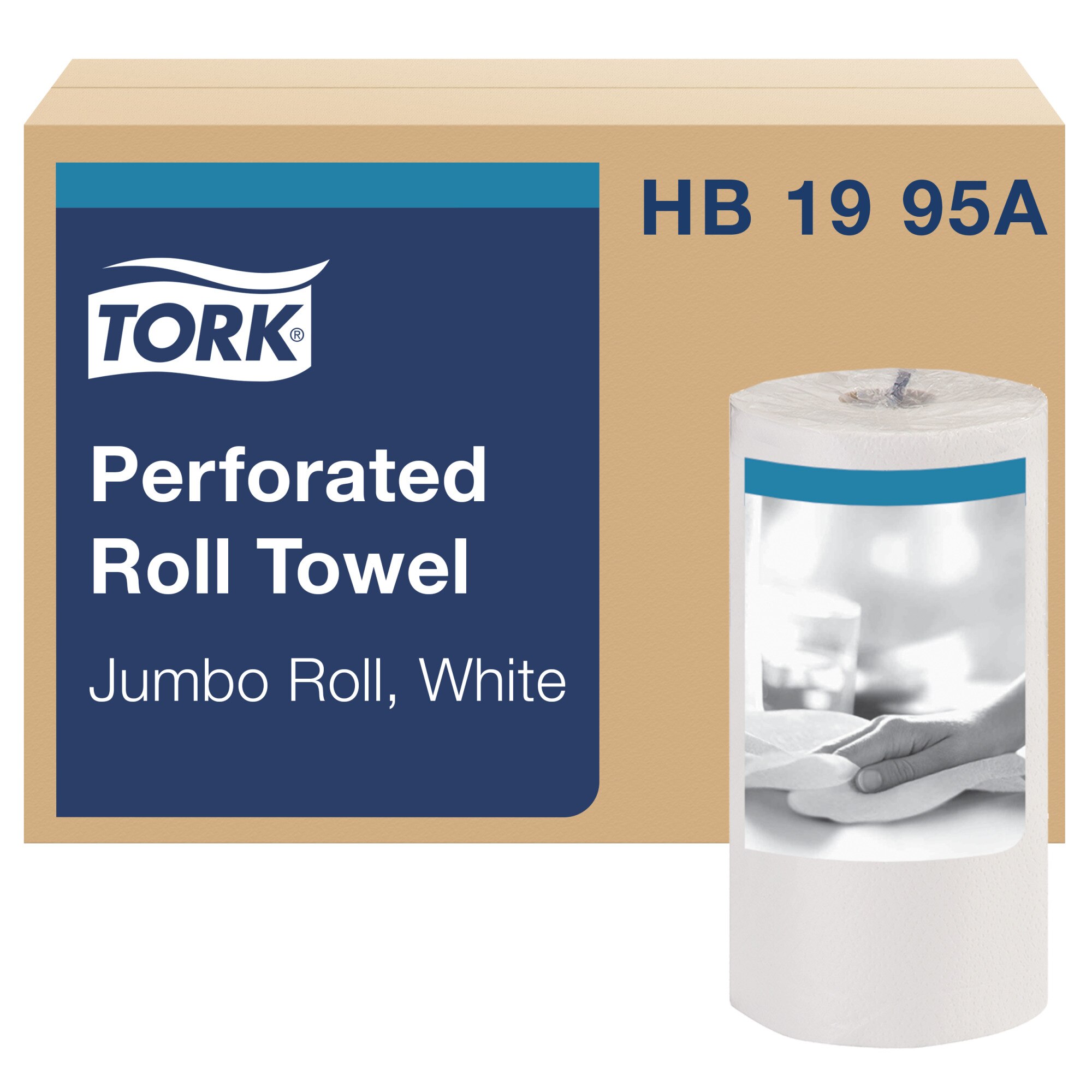 Tork Jumbo Perforated Roll Towel White