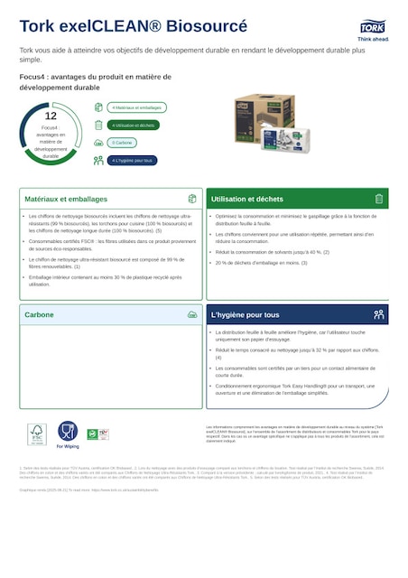 Fiche produit Développement durable