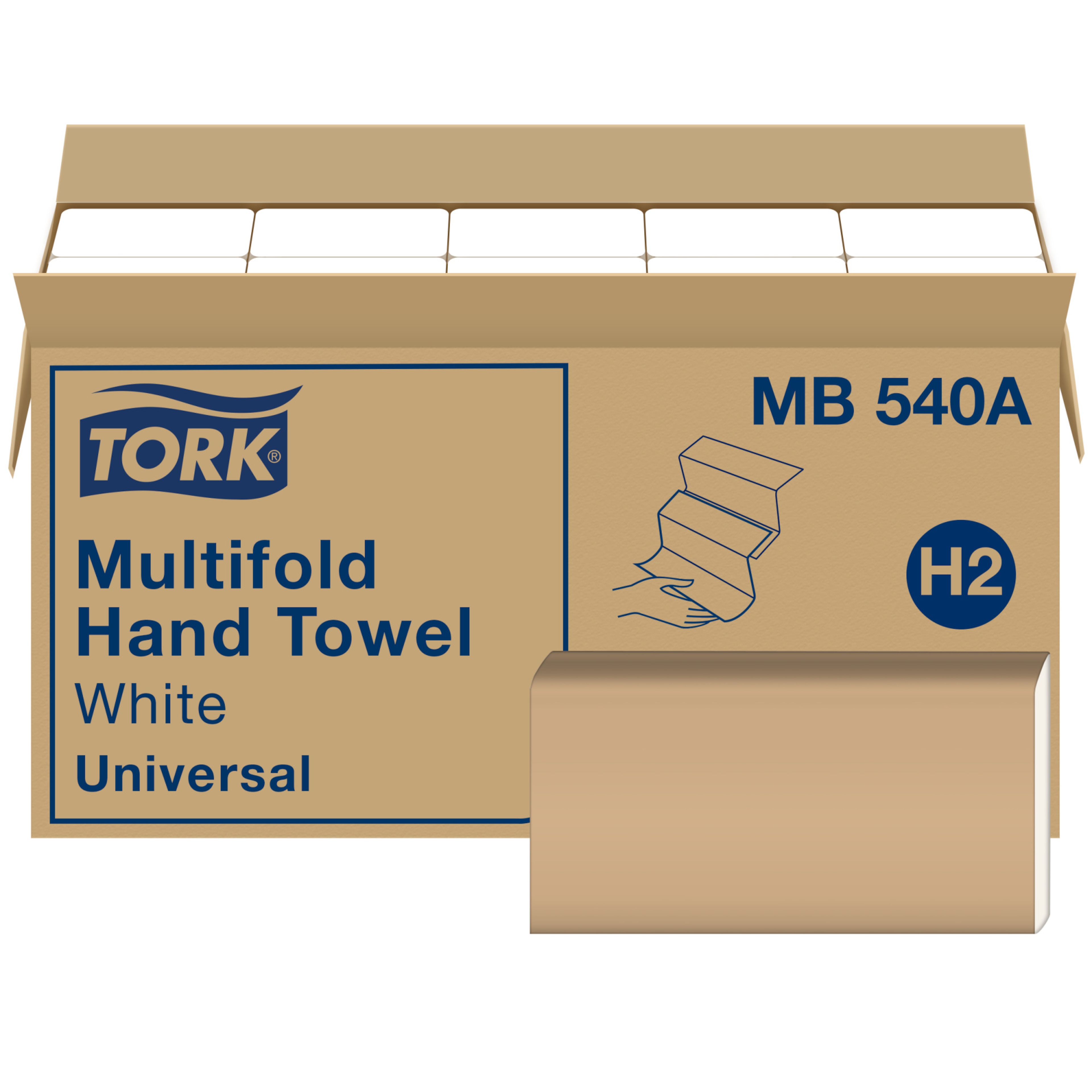 Tork Multifold Hand Towel White H2