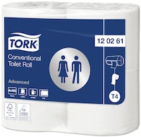 Tork Konvensjonell Toalettrull Advanced – 2-lags
