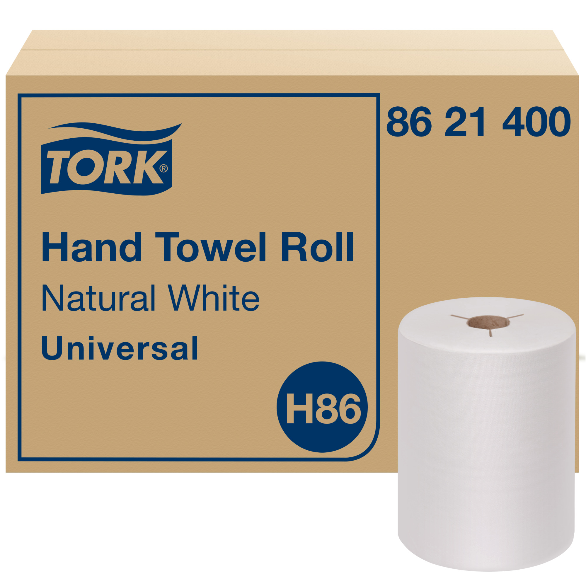 Tork Paper Hand Towel Roll Natural White H86