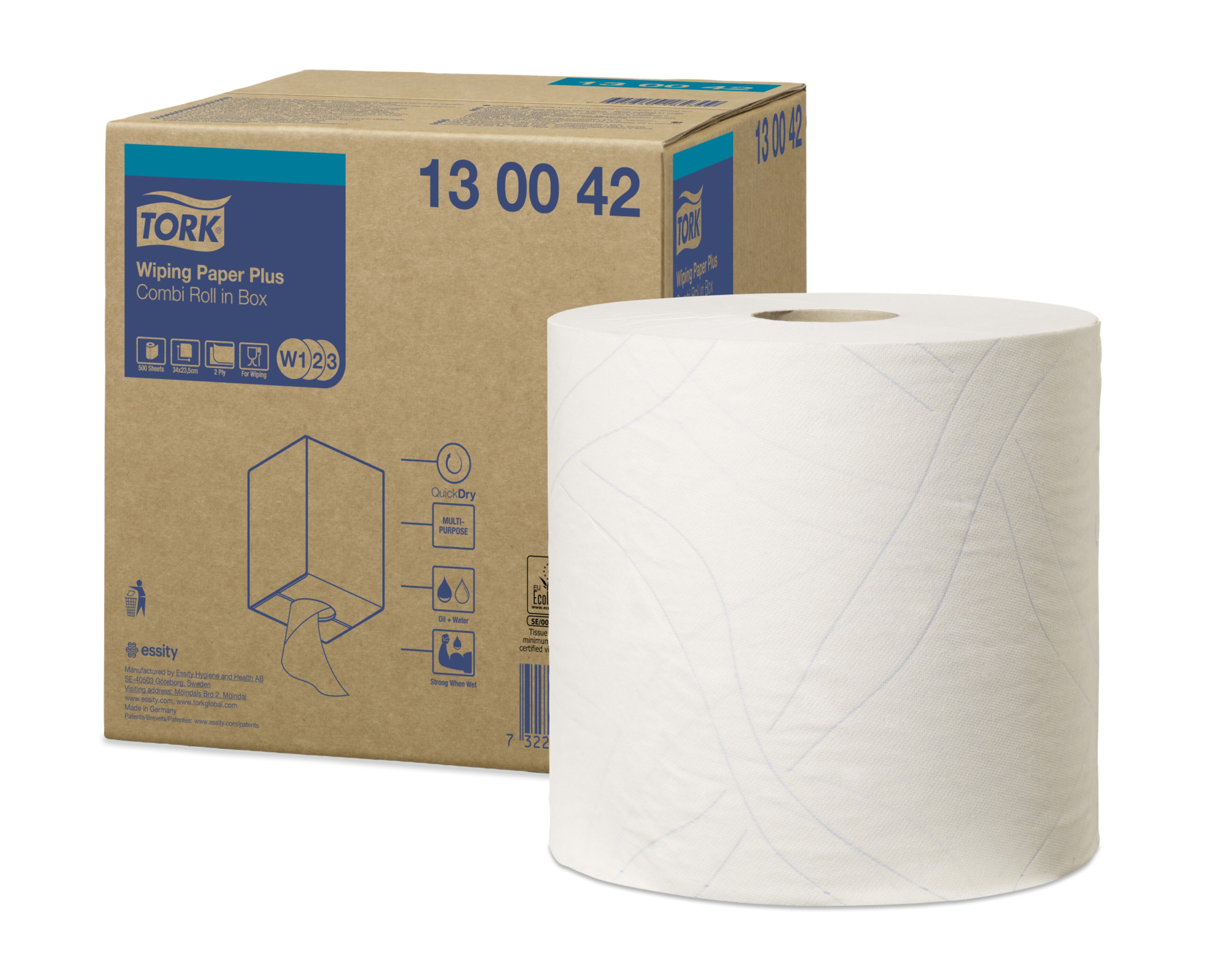 Tork Wiping Paper Plus White W1/2/3