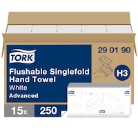 Tork Flushable Singlefold Hand Towel Advanced