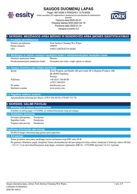 Safety Data Sheet