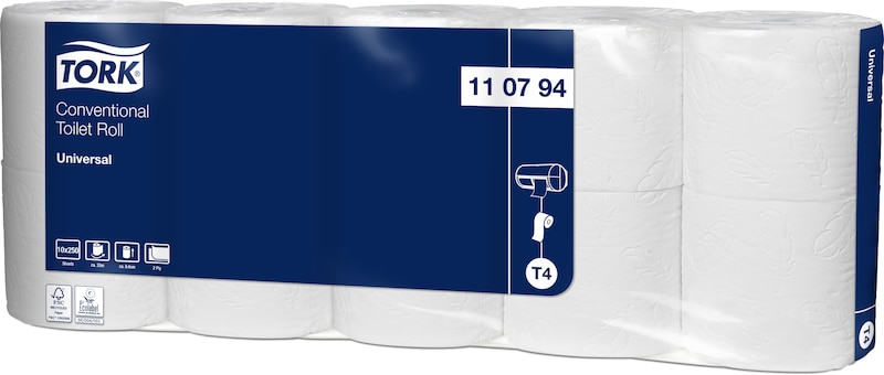 Tork Conventional Toilet Roll Universal - 2 Ply