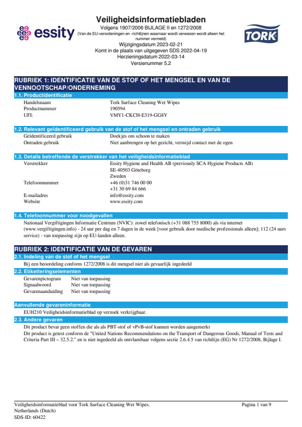 Safety Data Sheet