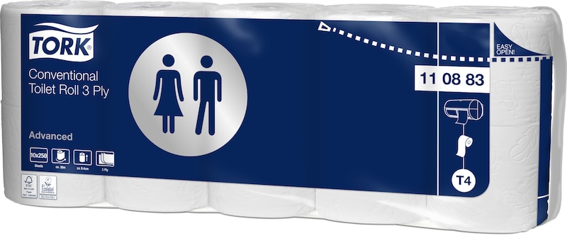 Tork Kleinrollen Toilettenpapier – 3-lagig