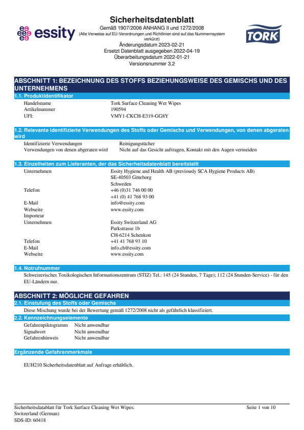 Safety Data Sheet