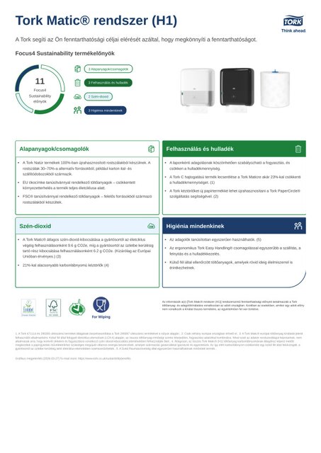 Fenntarthatósági termékadatlap
