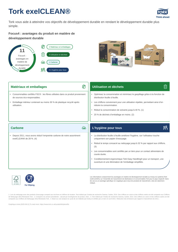 Fiche produit développement durable