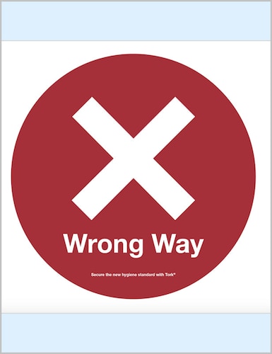 Red Arrow “Wrong Way” 