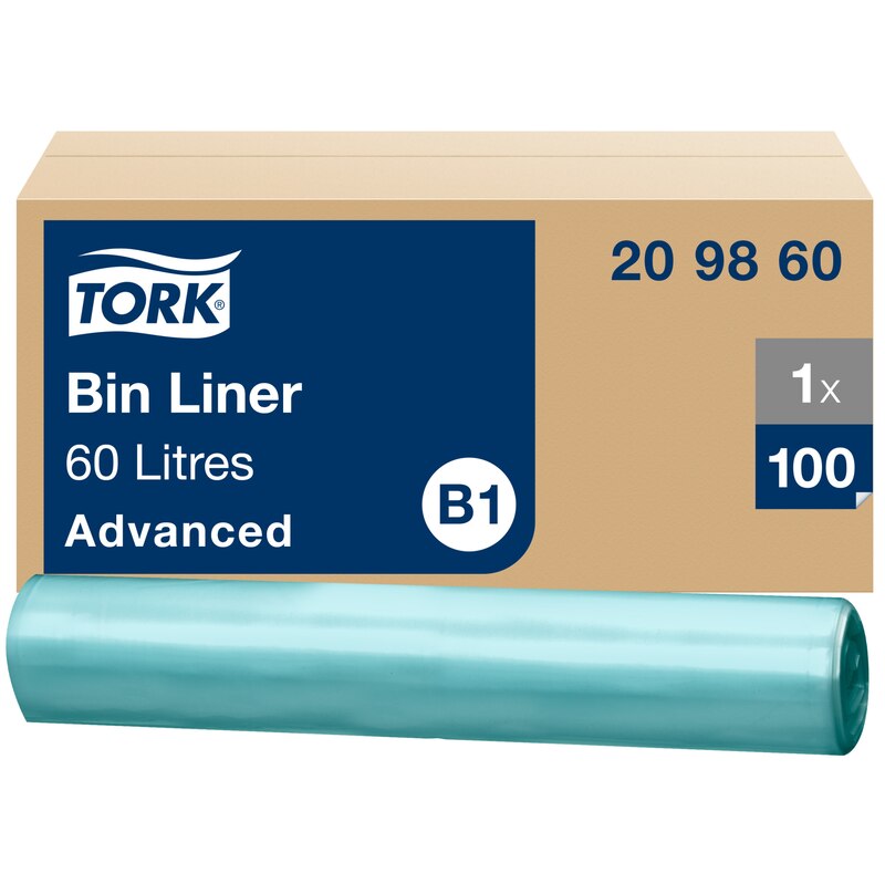 Tork 60 l Abfallsäcke Transparent B1