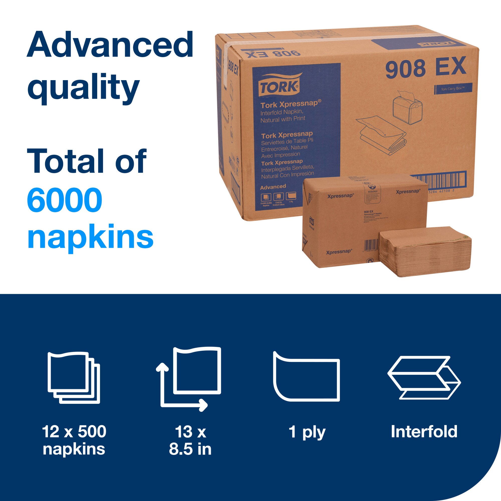 トップス Sundays best noroll propsstore minnano u Tork Xpressnap® Natural Environmental Print Dispenser Napkin N4