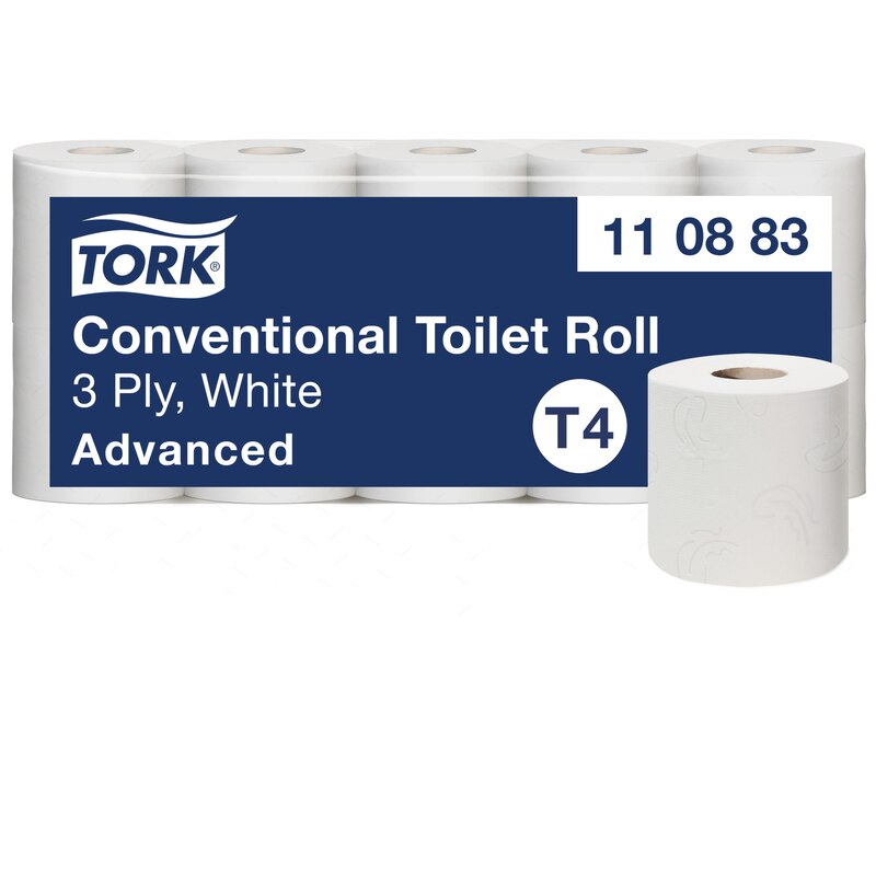 Tork Kleinrollen Toilettenpapier Weiß T4
