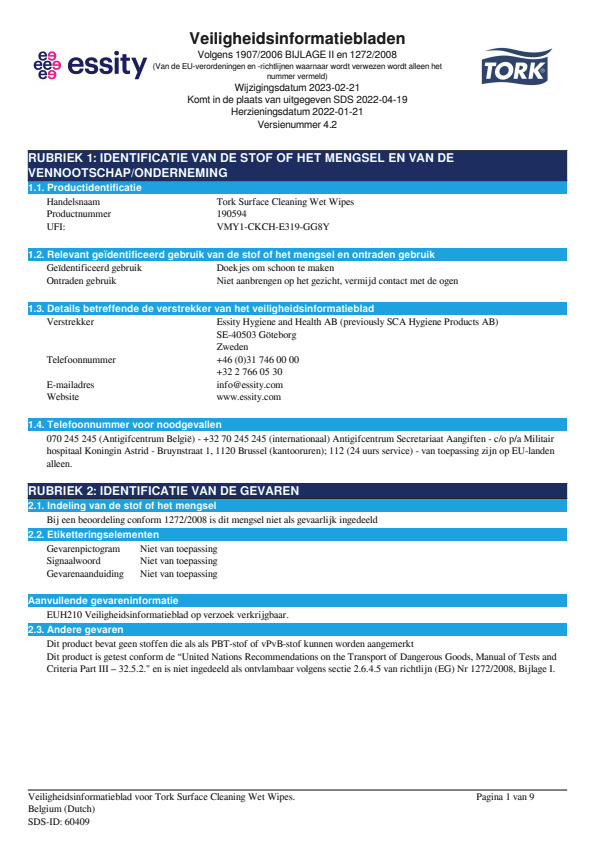 Safety Data Sheet