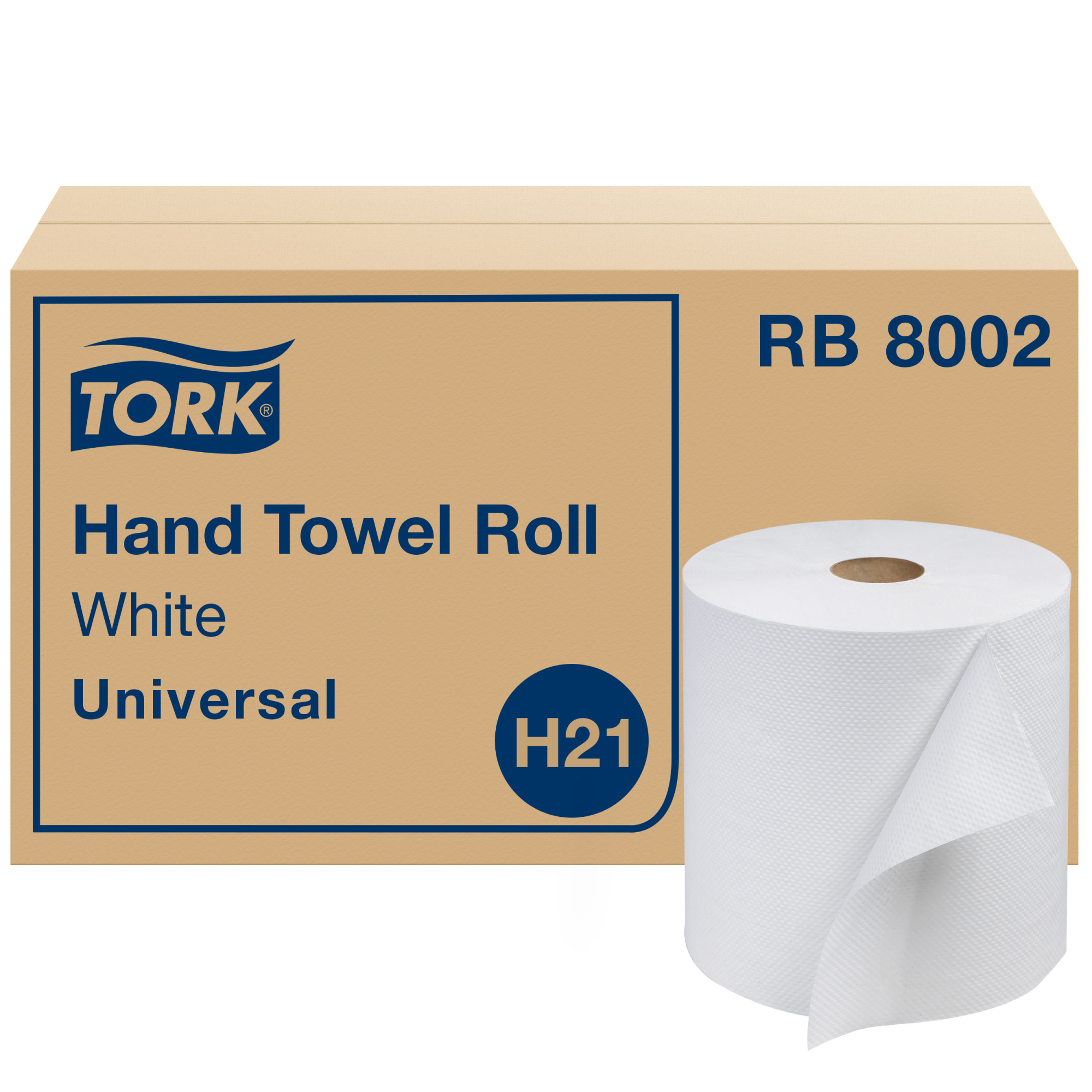 Rouleau de serviettes à mains Tork Blanc H21
