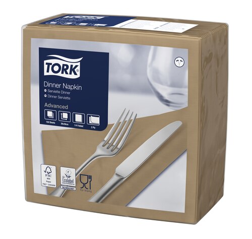 Tork Beige Middagsserviett