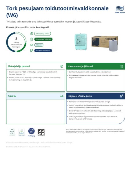 Jätkusuutlikkuse tooteleht