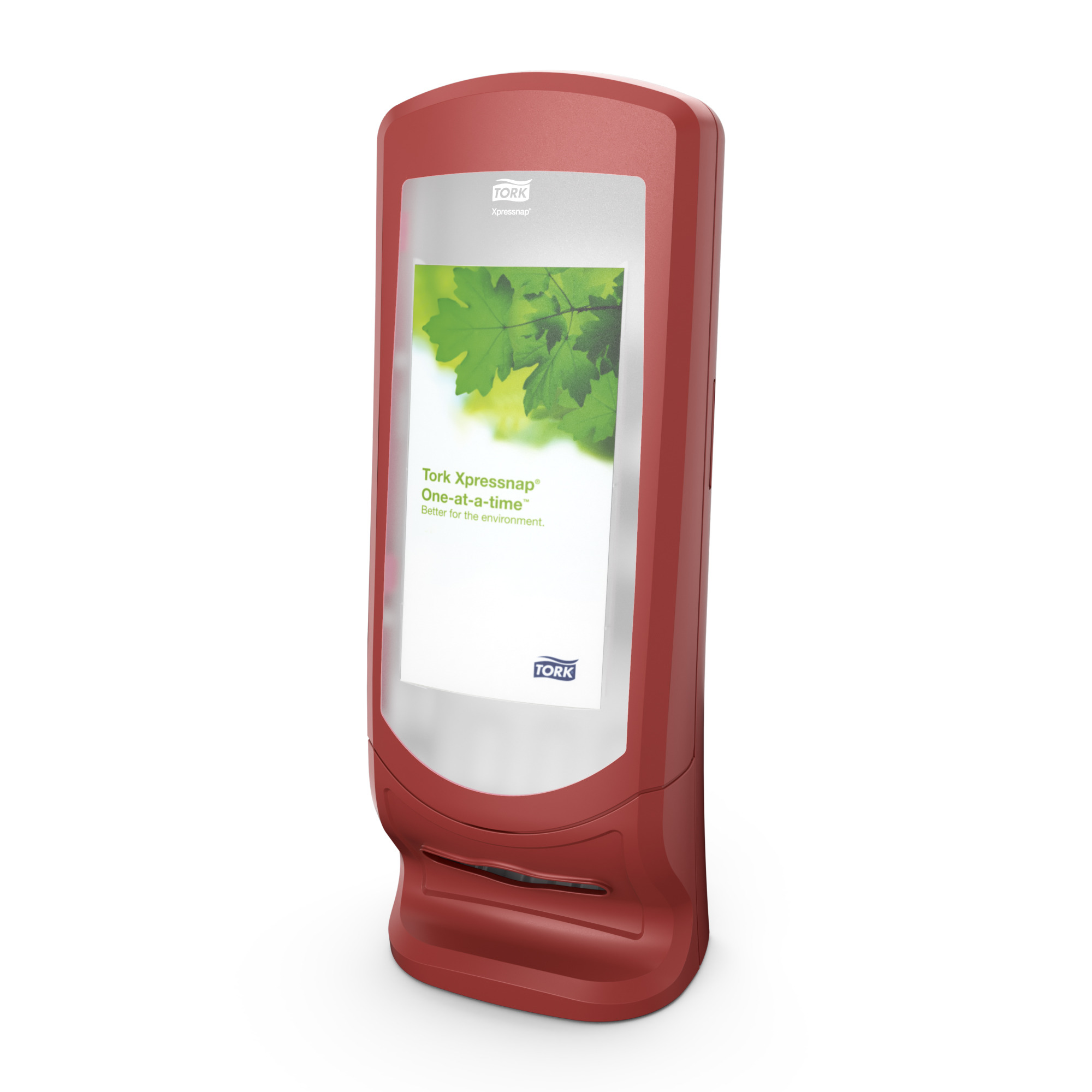 Distributeur sur pied de serviettes de table Tork Xpressnap Signature®, Rouge N4