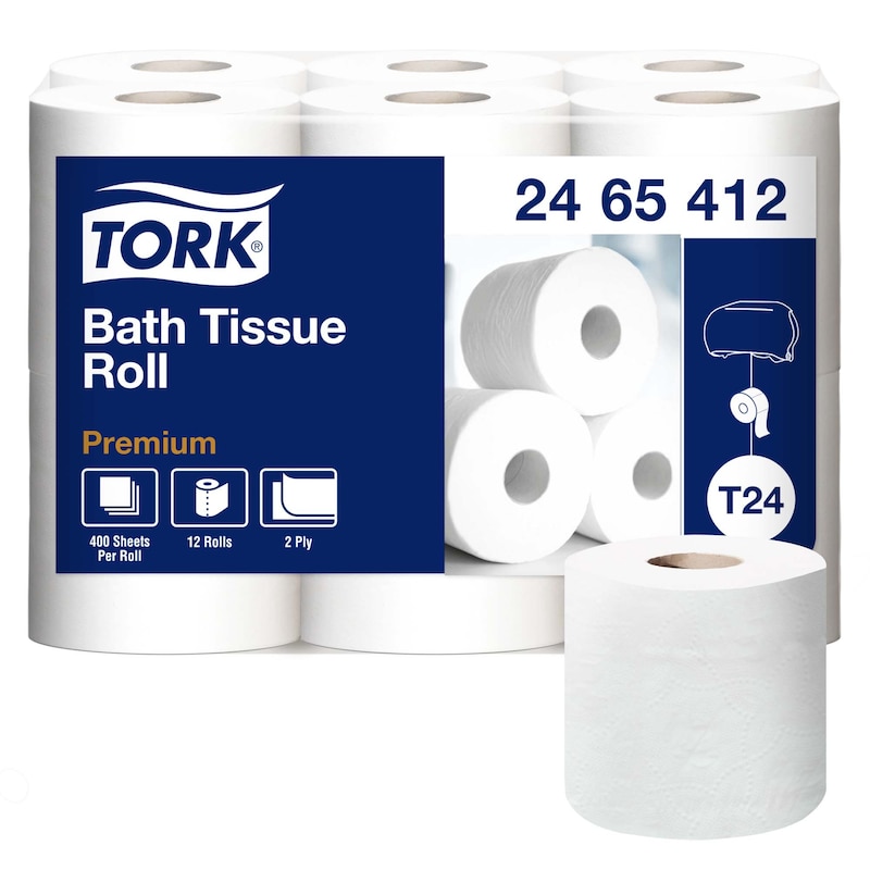 Tork Premium Bath Tissue Roll, 2-Ply