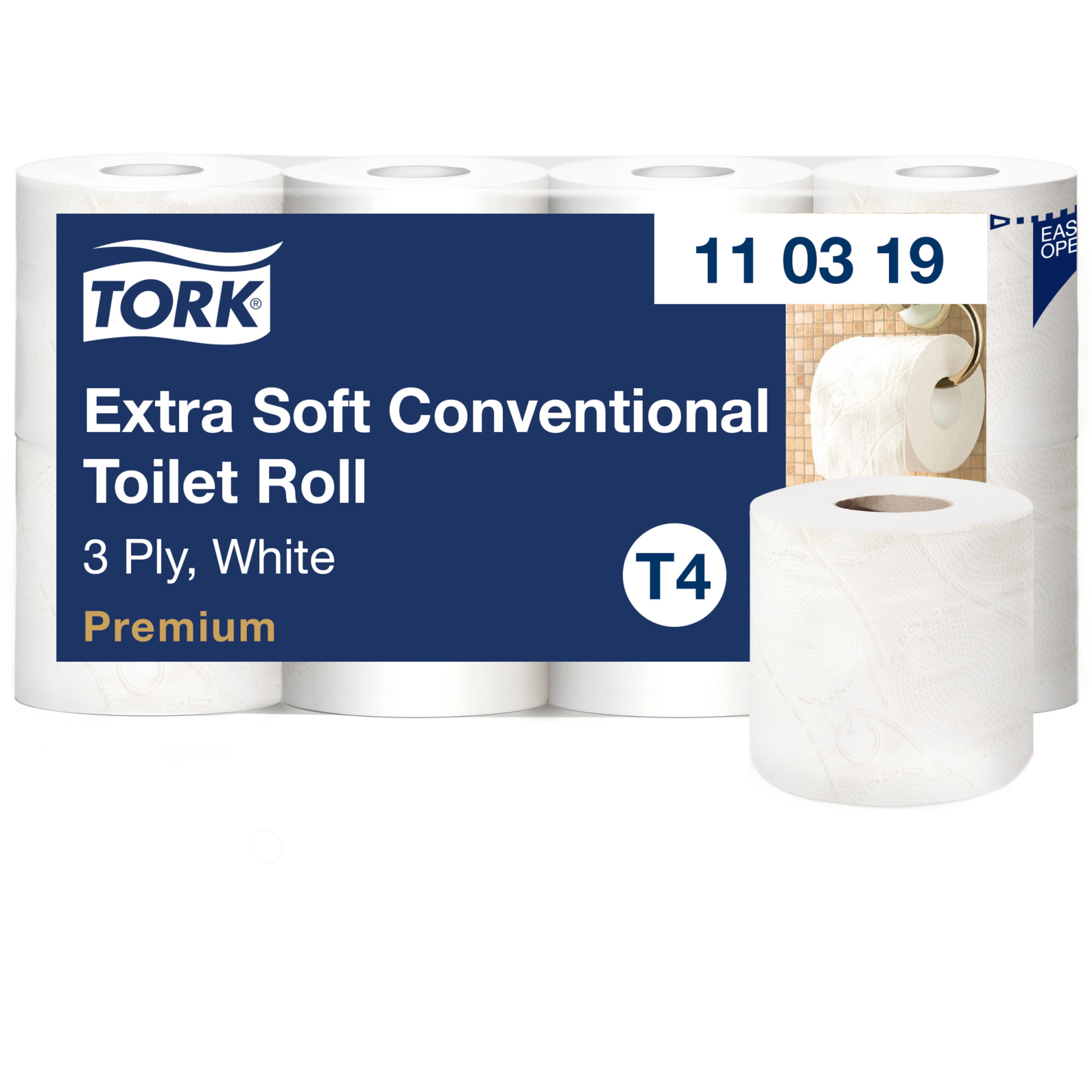 Tork Extra Soft eriti pehme valge rulltualettpaber T4