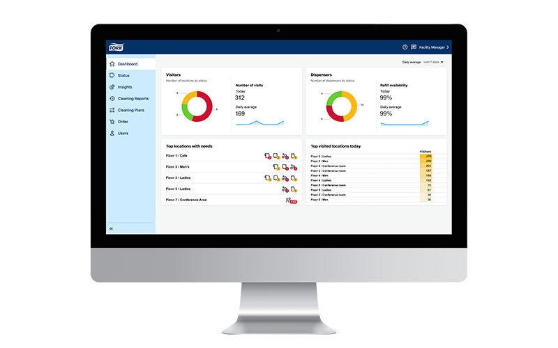 Screenshot of Refill on Demand software showing the dashboard