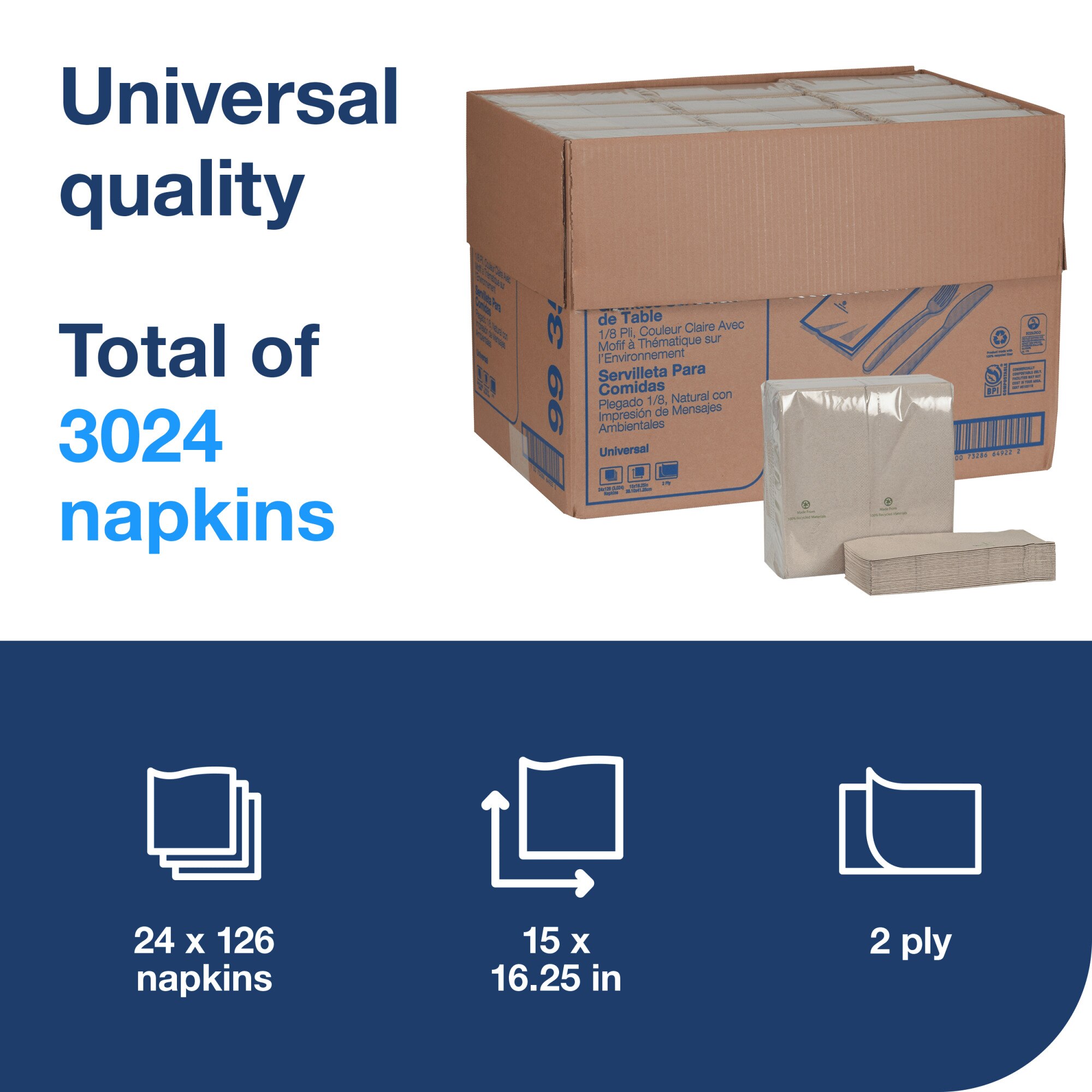 Tork Natural Dinner Napkin