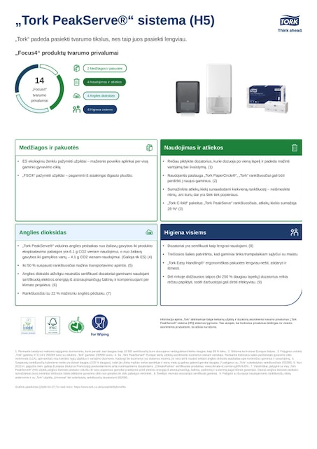 Tvarumo duomenų lapas