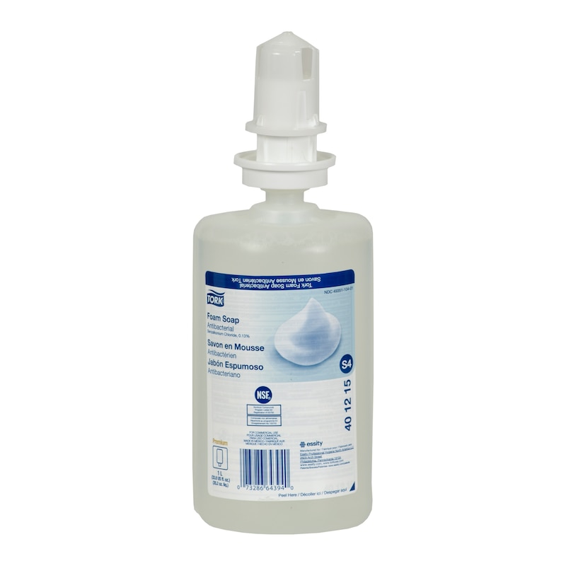 Tork Antibacterial Foam Soap, 401215, Hand soaps, Refill