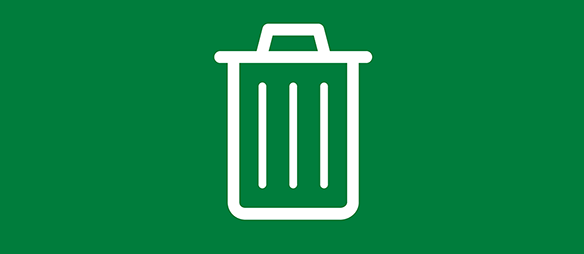 Icon of a waste bin