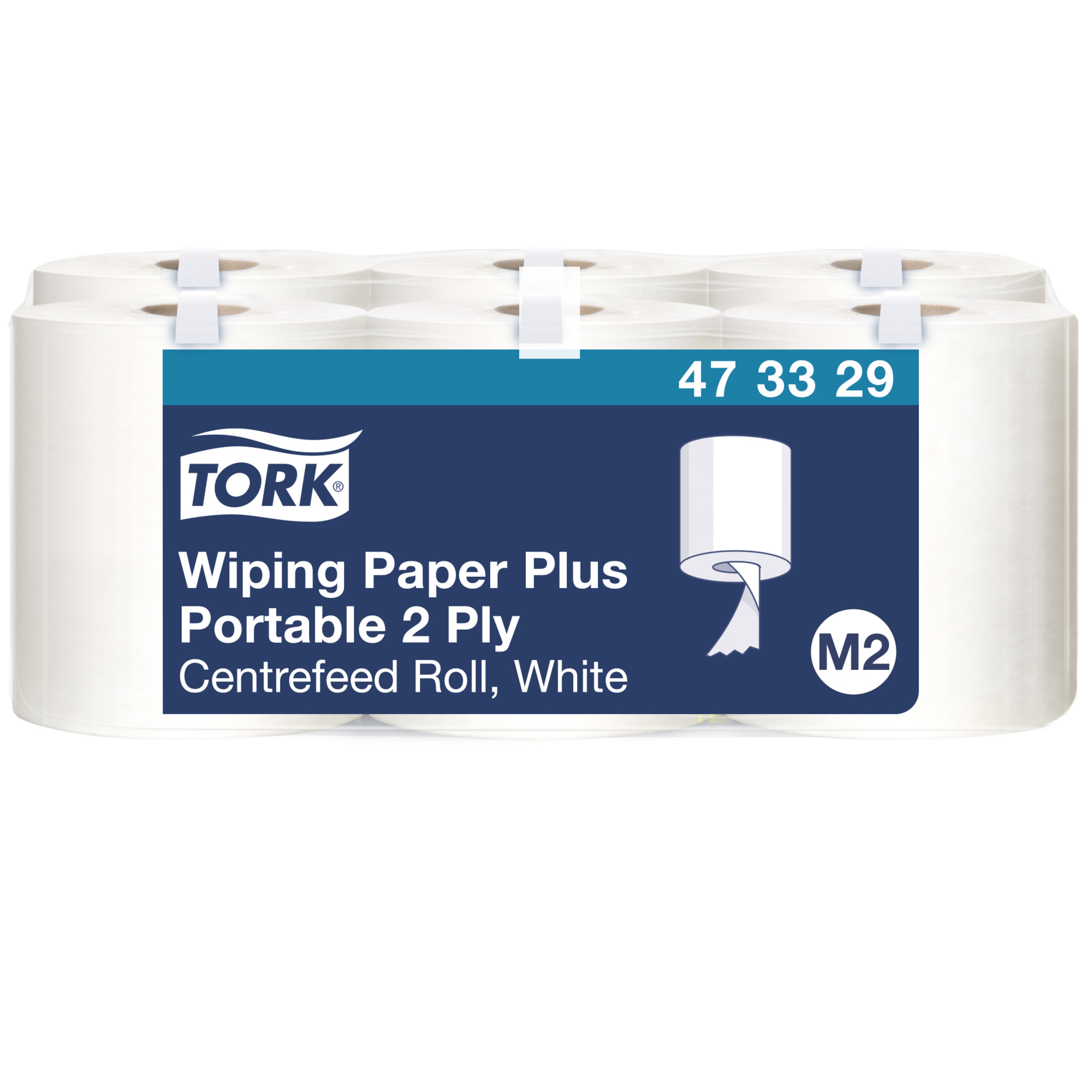 Tork Wiping Paper Plus valge kesktõmbega rull M2