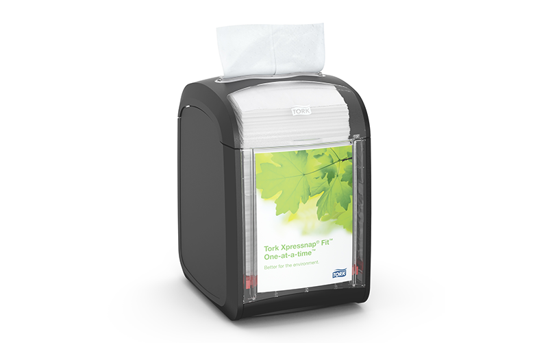 een Xpressnap Fit Tabletop dispenser